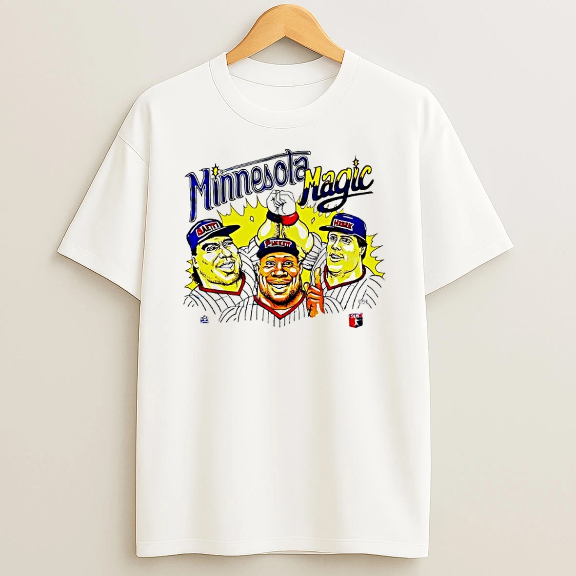 Minnesota Magic Twins Players Kirby Puckett Gary Gaetti Kent Hrbek Graphic T Shirt