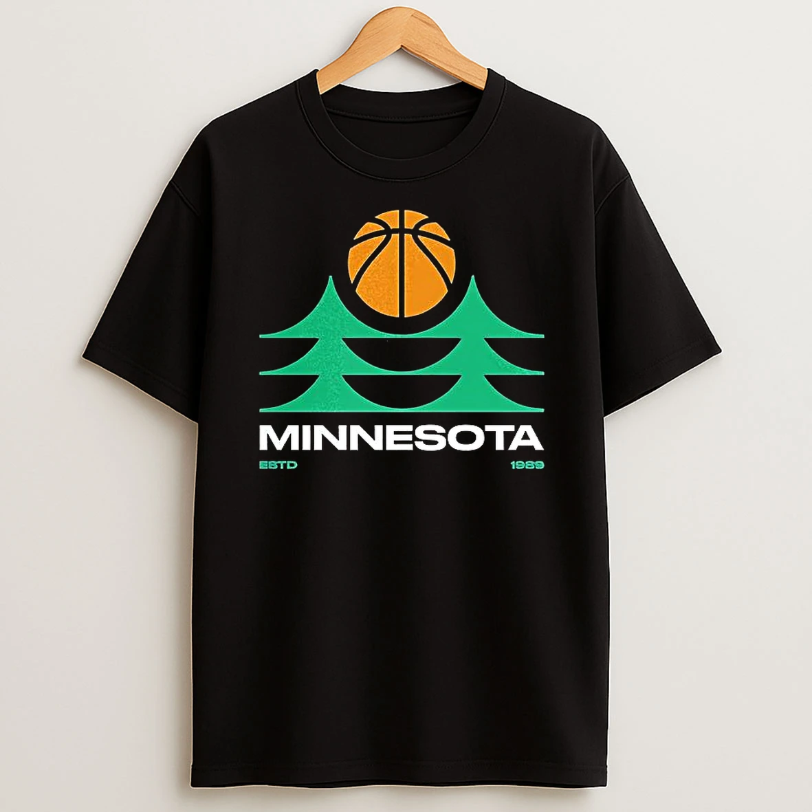 Minnesota Timberwolves Modern Pine Estd 1989 T Shirt