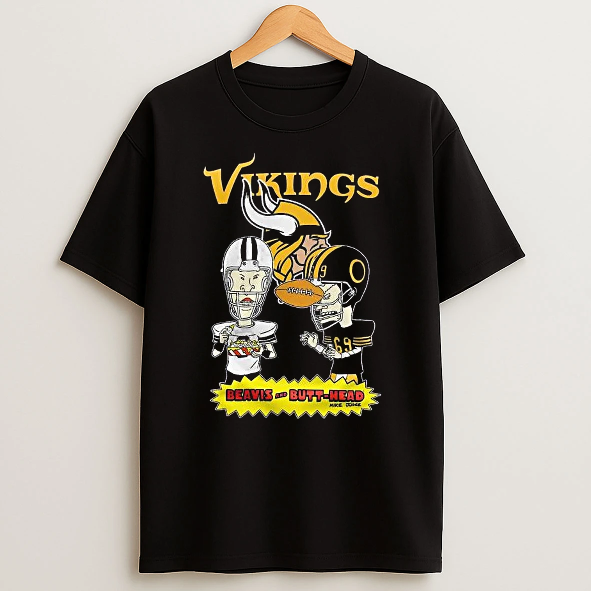 Minnesota Vikings Beavis And Butt Head 2025 T Shirt