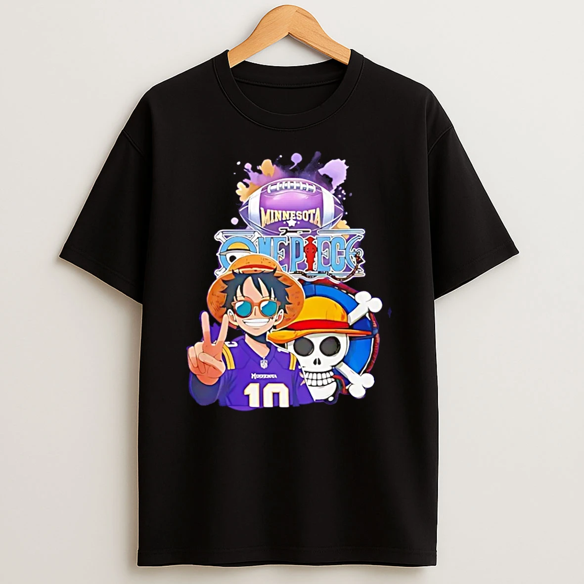 Minnesota Vikings One Piece 2026 Celebrate Vikings Era T Shirt