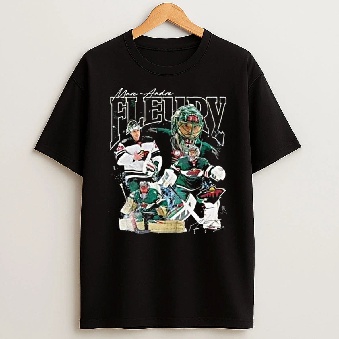 Minnesota Wild Marc Andre Fleury Mitchell Ness T Shirt