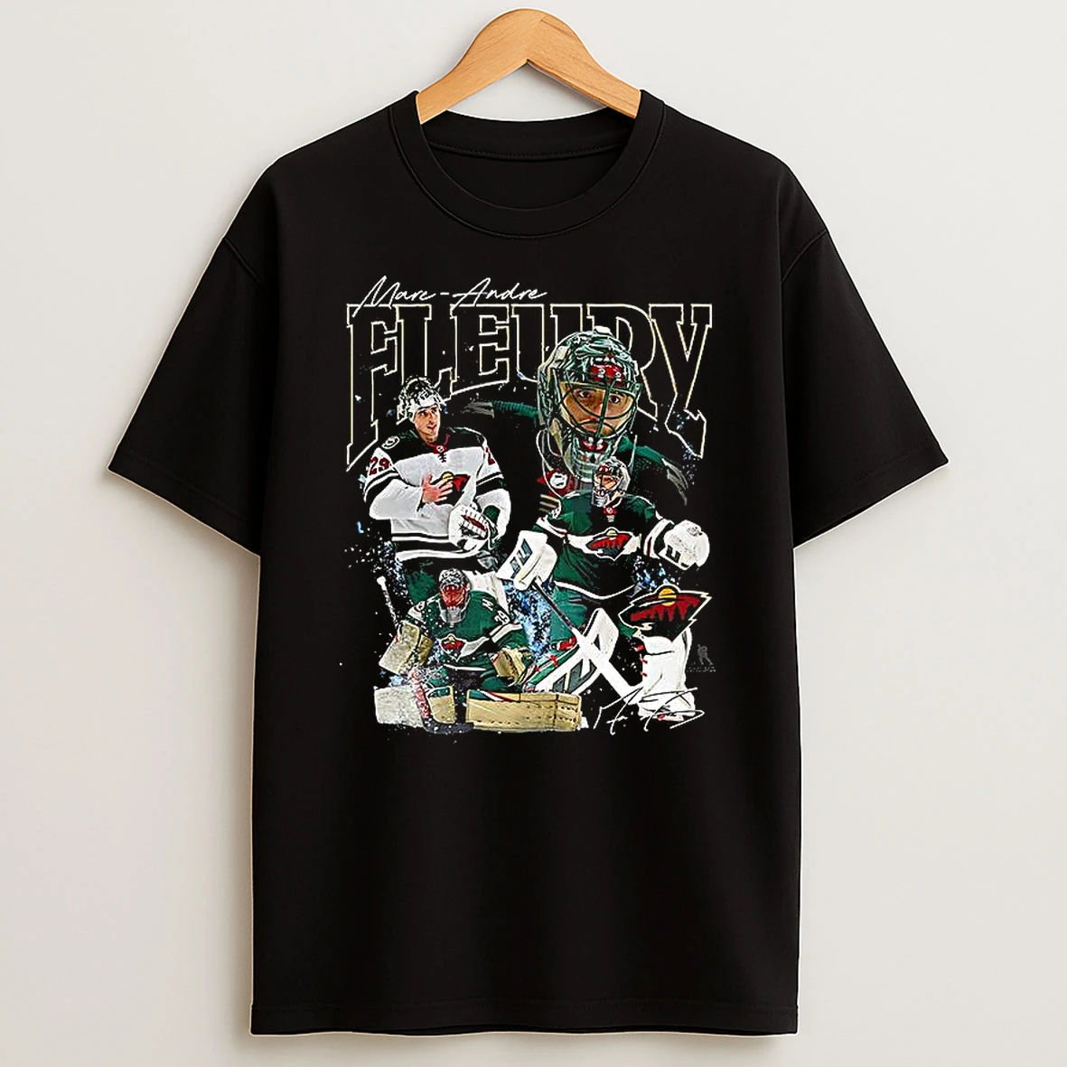 Minnesota Wild Marc Andre Fleury Graphic T Shirt