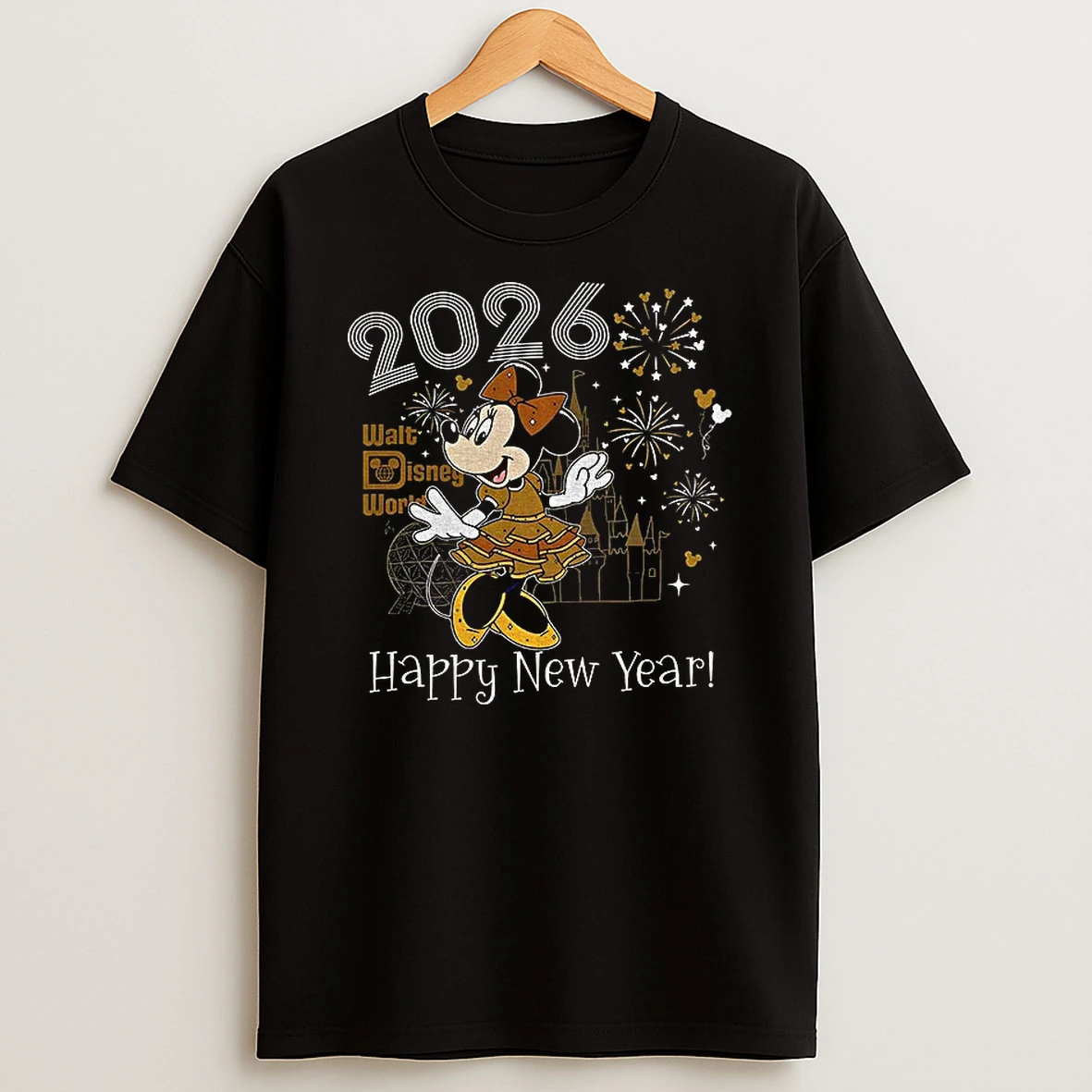 Minnie Disney Happy New Year 2026 Walt Disney World T Shirt