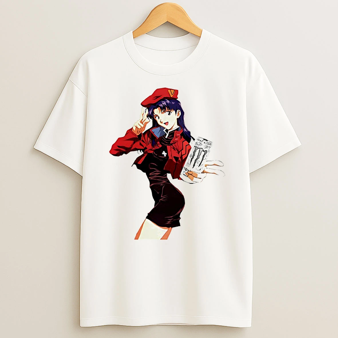 Misato Katsuragi Monster Anime Circle T Shirt