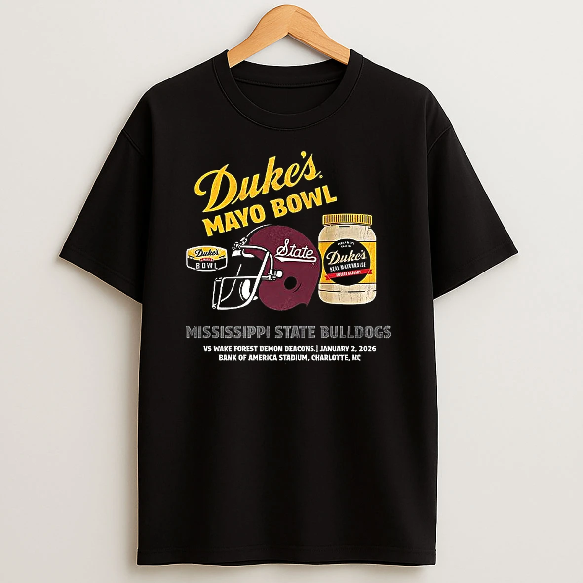 Mississippi State Bulldogs 2026 Dukes Mayo Bowl T Shirt