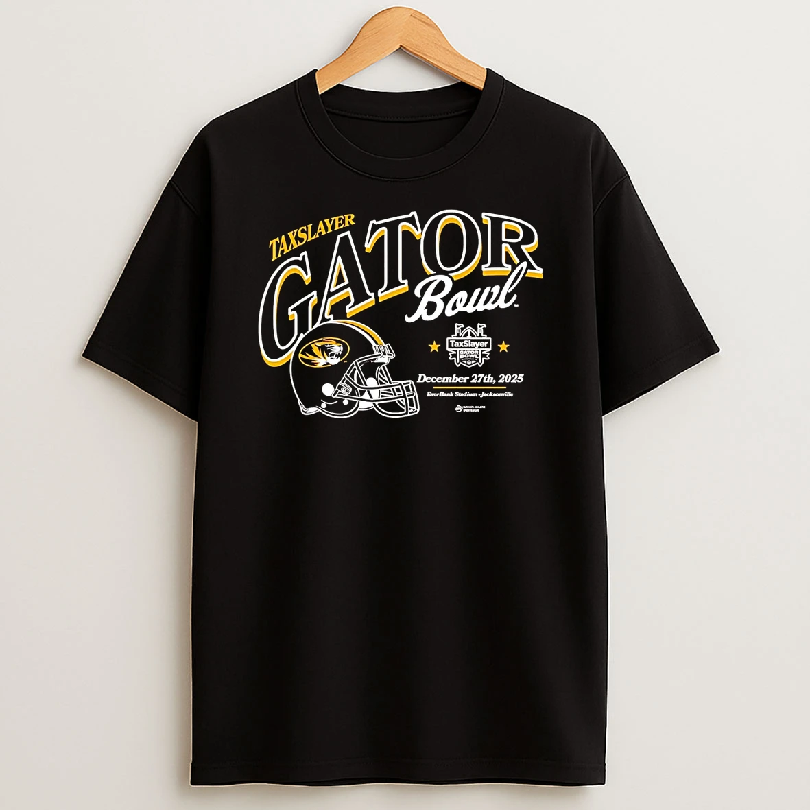 Missouri Tigers 2025 Taxslayer Gator Bowl Helmet T Shirt