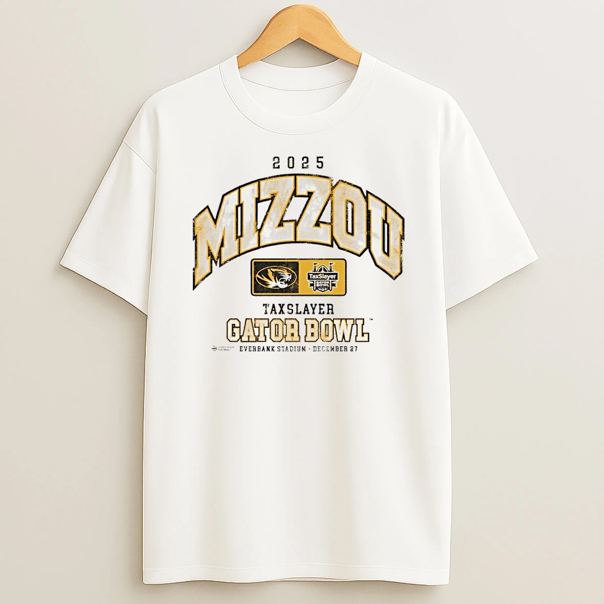 Missouri Tigers 2025 Taxslayer Gator Bowl Circle T Shirt