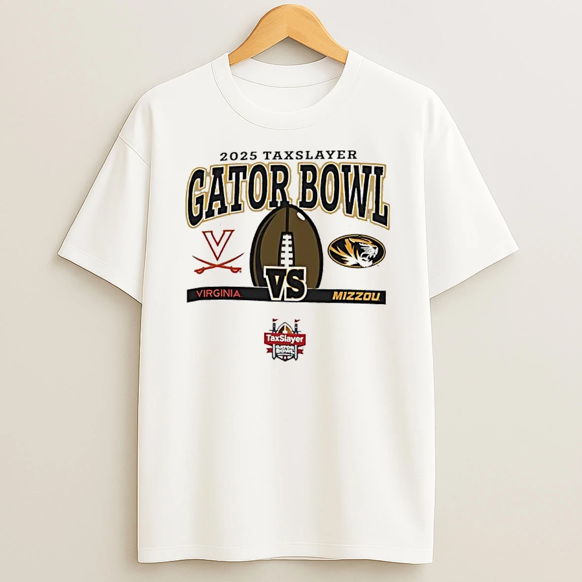 Mizzou Tigers 2025 Tax Slayer Gator Bowl Mizzou Vs Virginia T Shirt