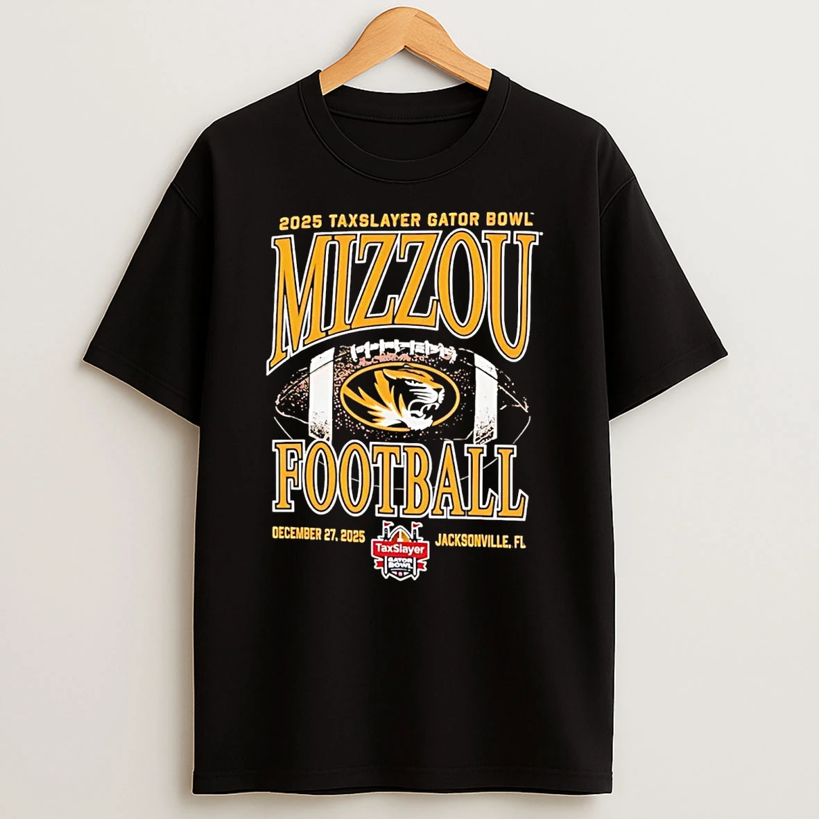 Mizzou Tigers 2025 Tax Slayer Gator Bowl T Shirt