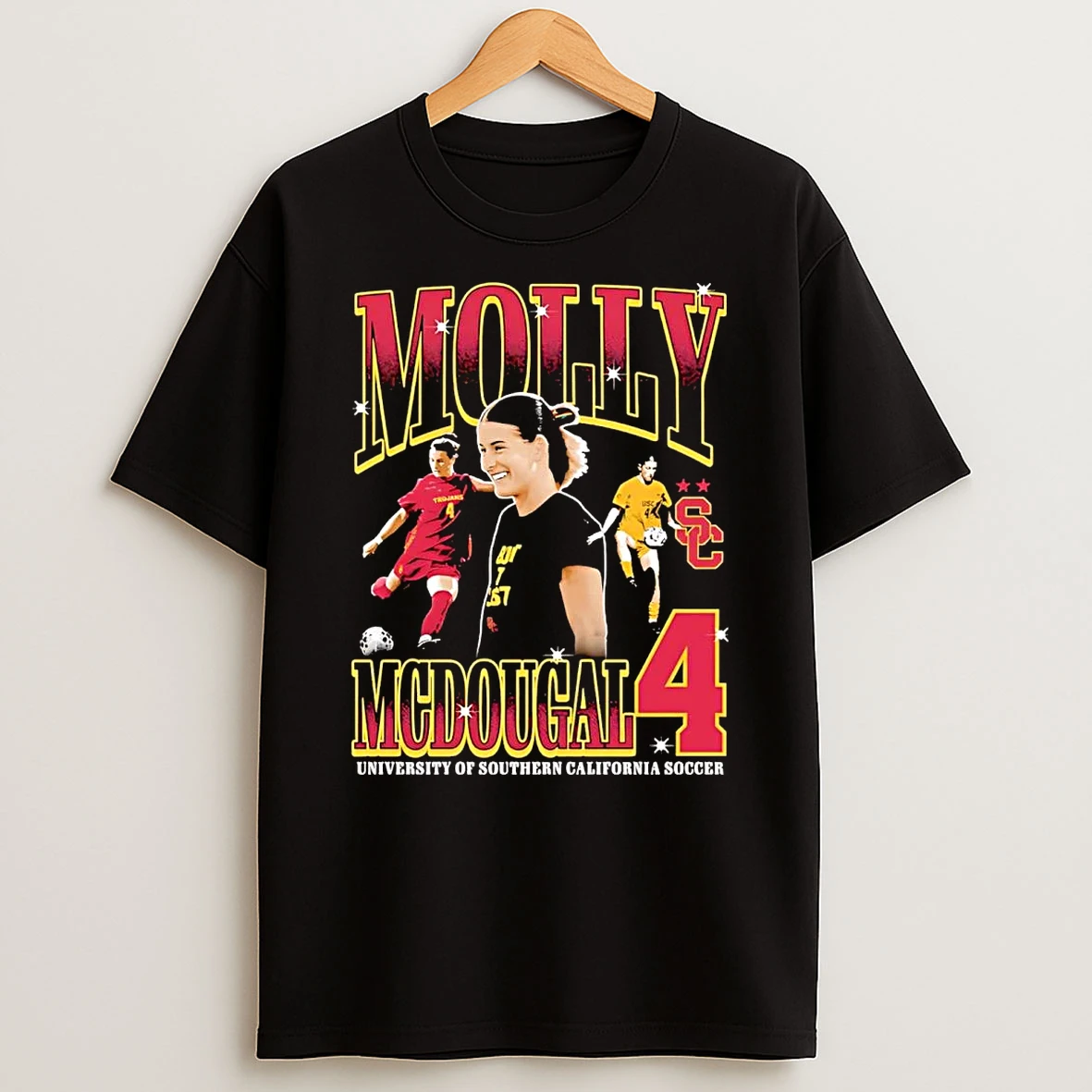 Molly Mcdougal Picture Collage Usc Trojans Womens Soccer T Shirt