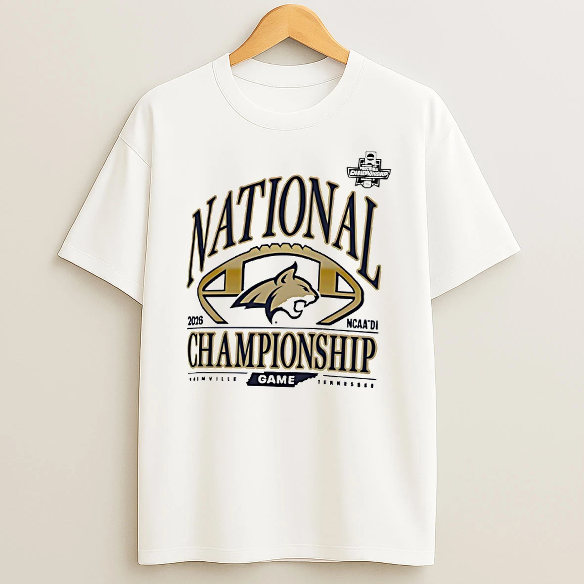 Montana State Bobcats 2026 Ncaa National Championship Game Nashville Circle T Shirt