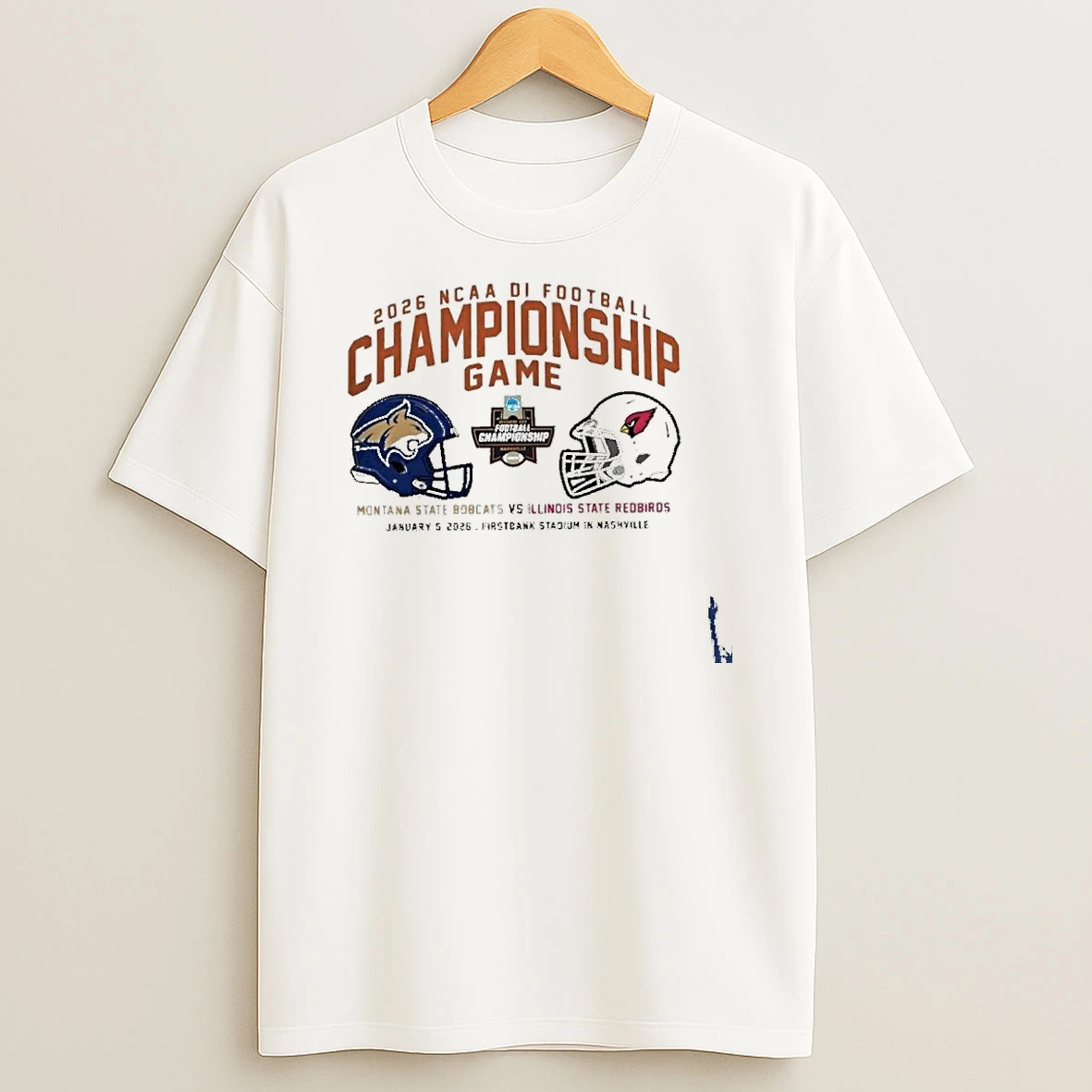 Montana State Bobcats Vs Illinois State Redbirds 2025 Ncaa Division I Fcs Football Championship Game Is Set T Shirt