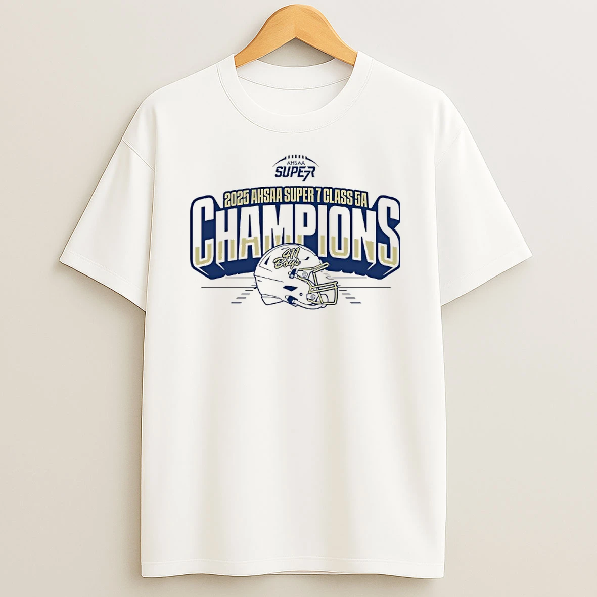 Moody 411 Boys 2025 Ahsaa Super 7 Class 5a State Champions T Shirt