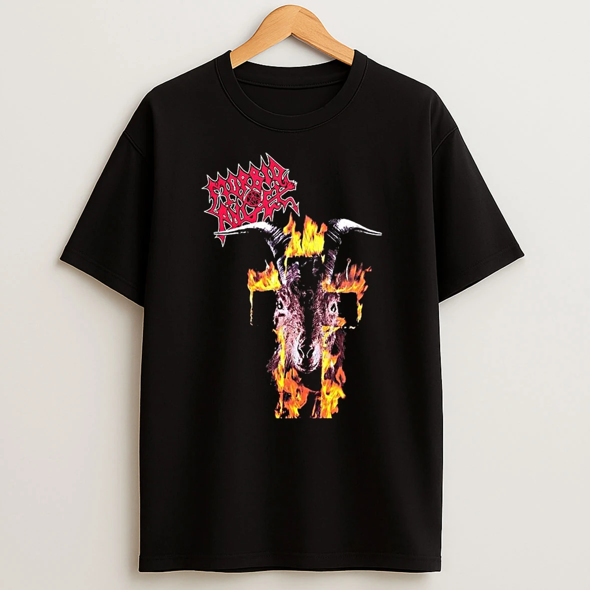 Morbid Angel Flaming Goat T Shirt