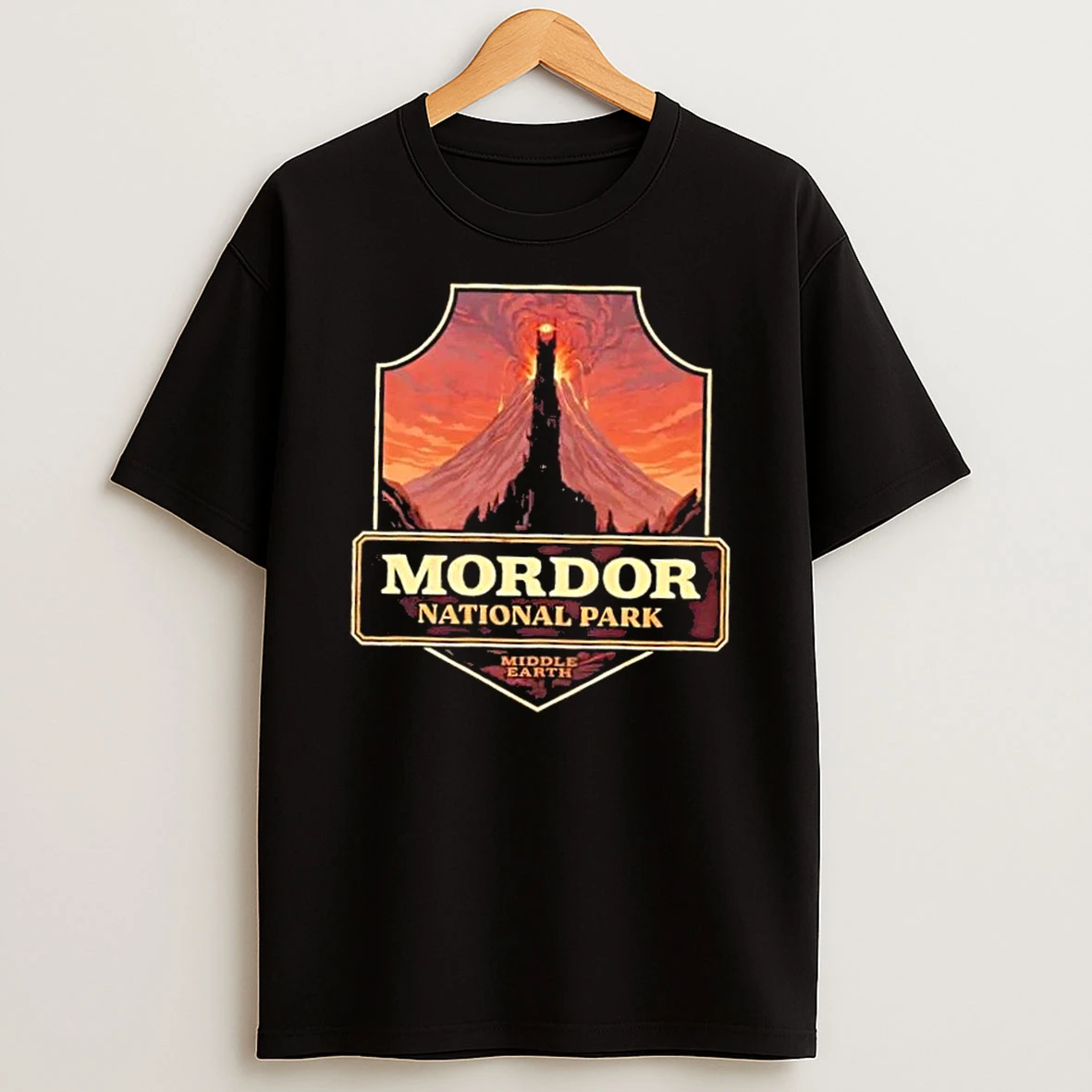 Mordor National Park Middle Earth T Shirt