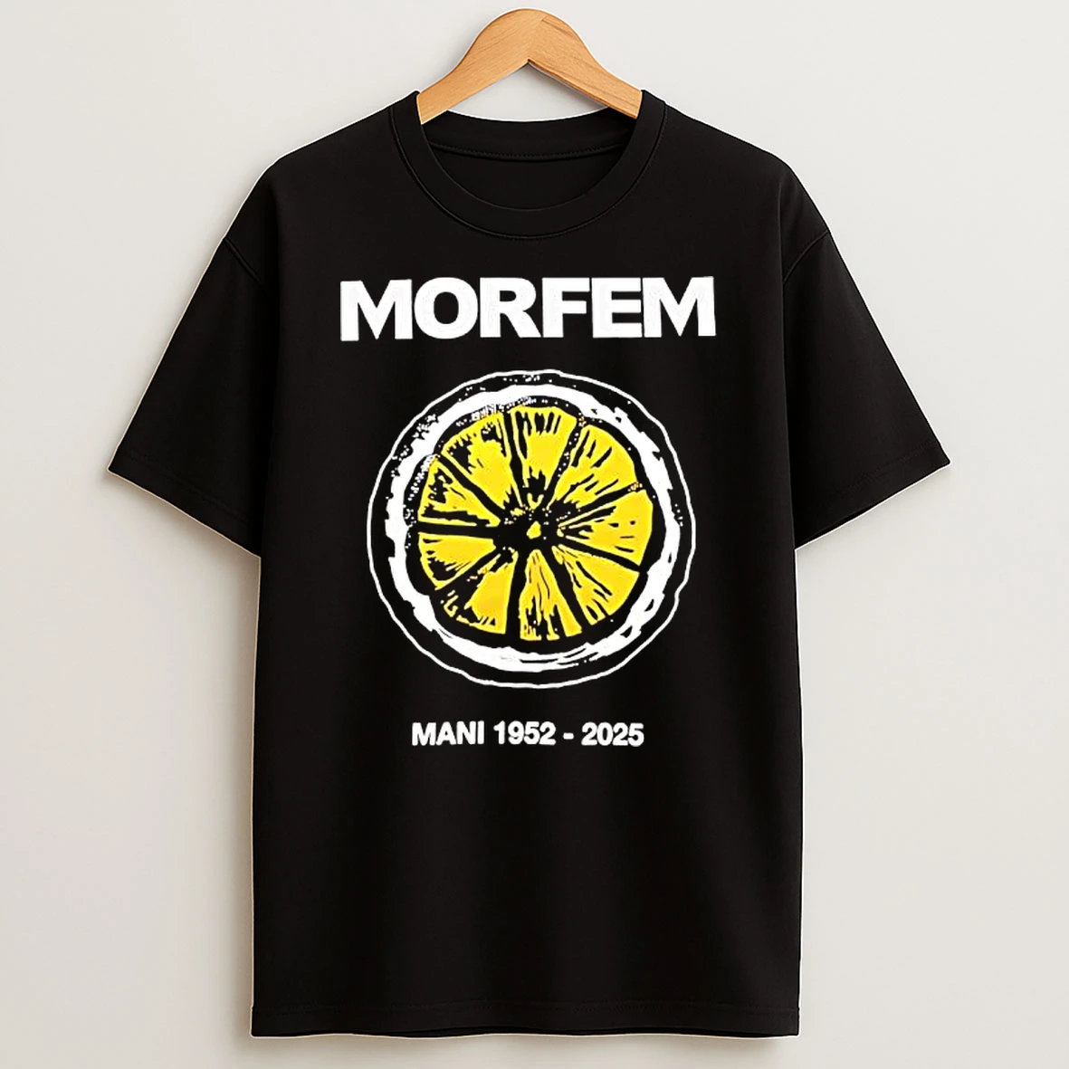 Morfem Mani 1952 2025 Gary Mounfield Lemon Graphic T Shirt