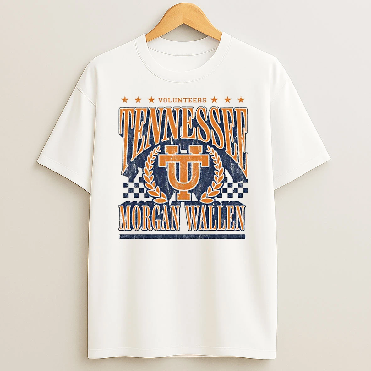 Morgan Wallen X Ut Ivory Tennessee Volunteers T Shirt