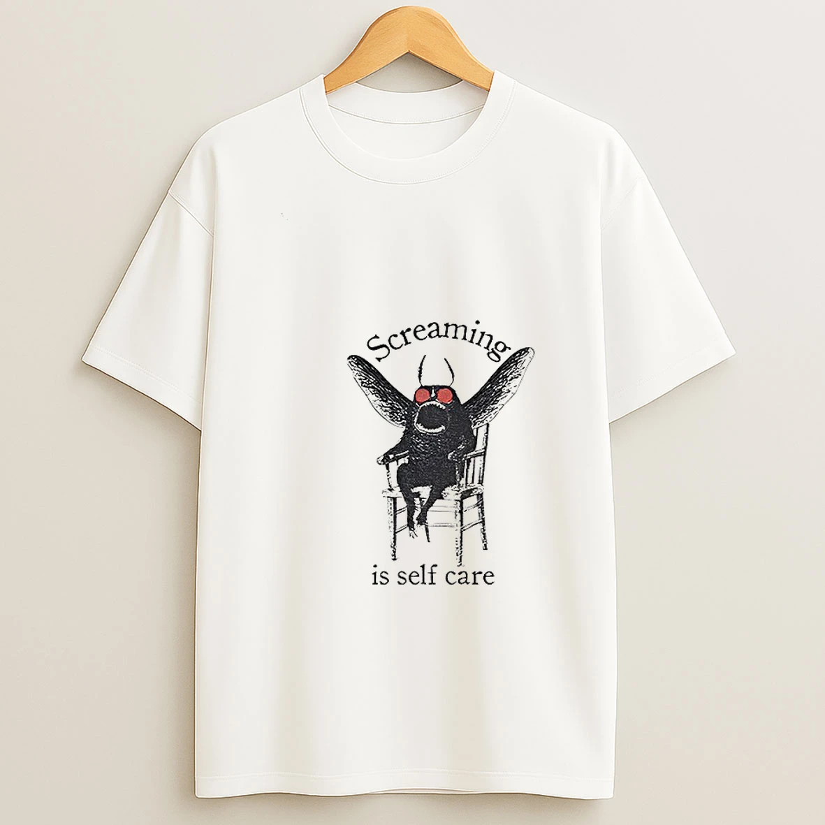 Mothman Shenanigan Screaming Is Self Care T Shirt