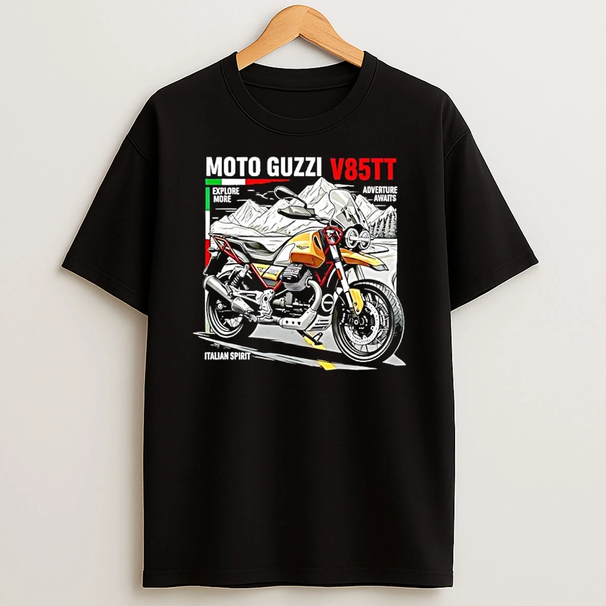 Moto Guzzi V85 Tt Motorcycle T Shirt