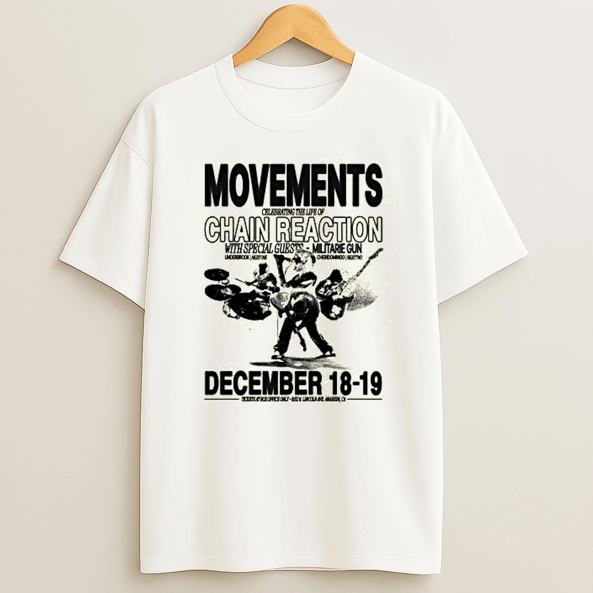 Movements Anaheim Ca December 18 19 2025 Concert T Shirt