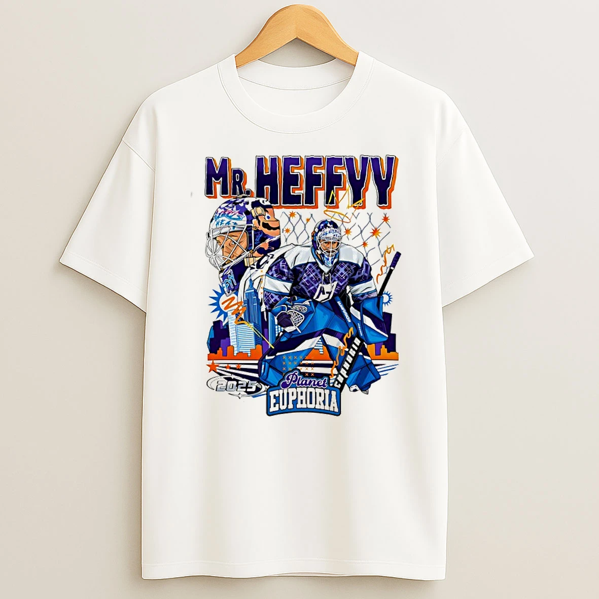 Mr Heffyy Hockey Comic Circle T Shirt