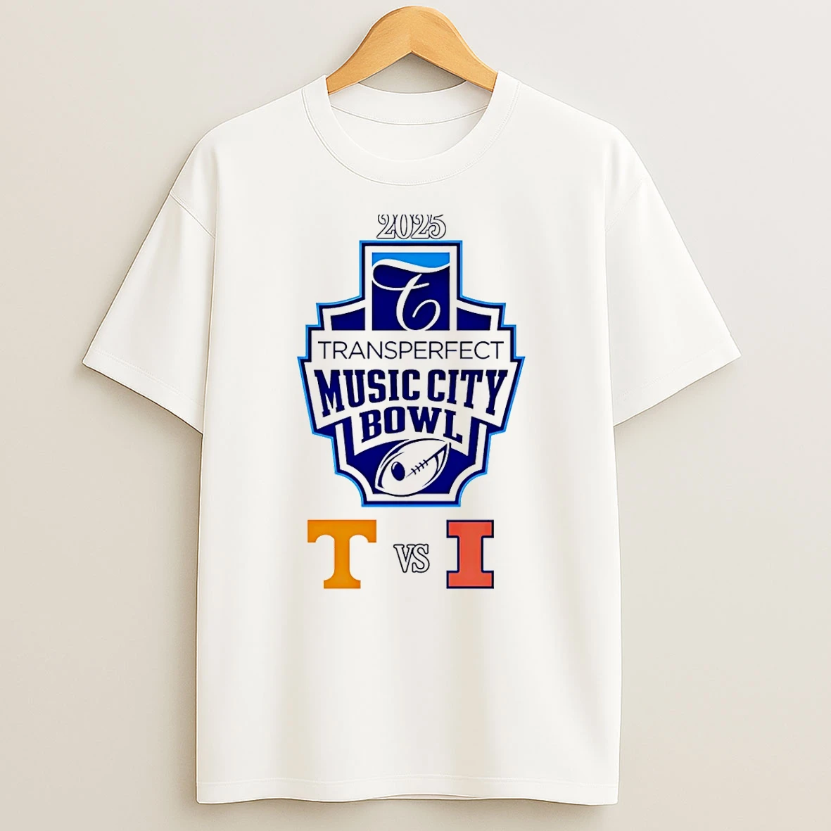 Music City Bowl 2025 Tennessee Vs Illinois T Shirt