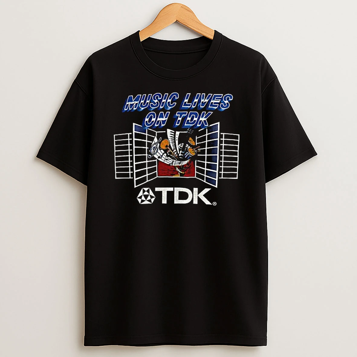 Music Lives On Tdk Vintage T Shirt