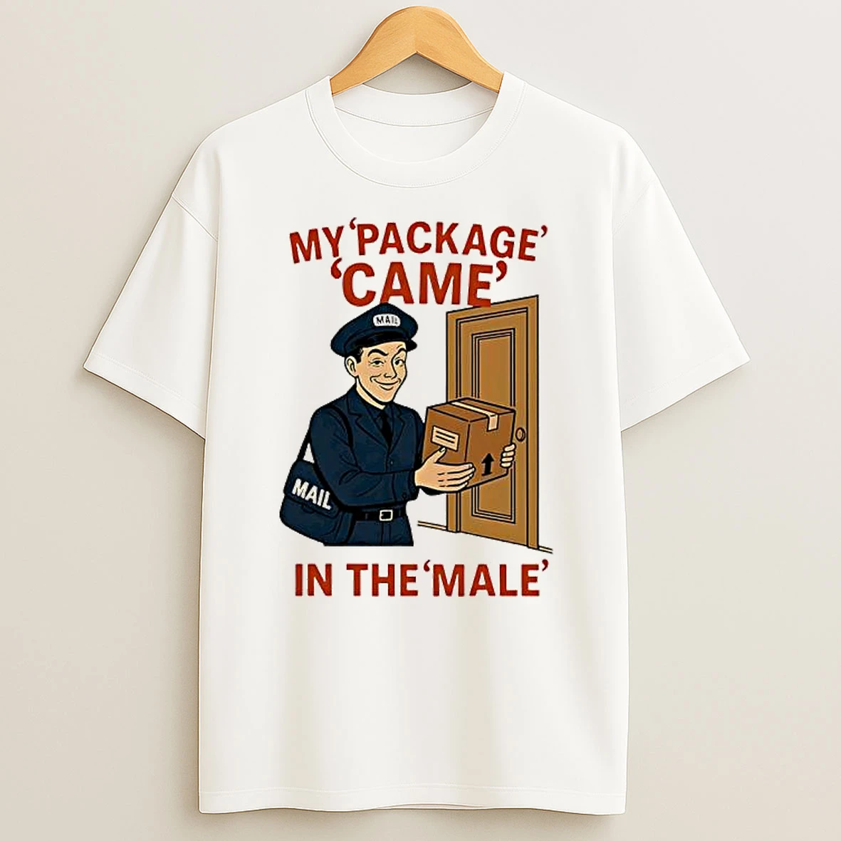 My Package Came In The Male Mail T Shirt