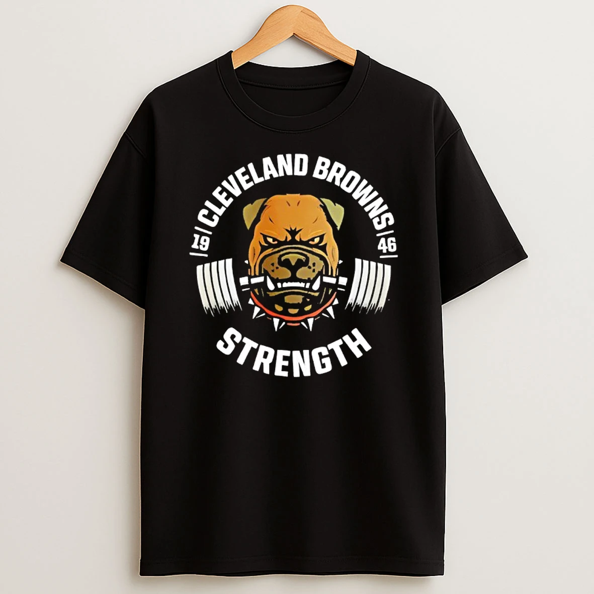 Myles Garrett Bulldog Cleveland Browns Strength T Shirt