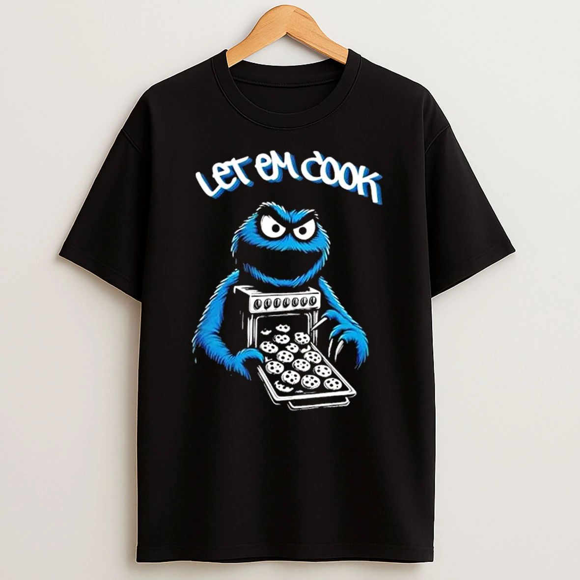 Myron Gaines Wearing Let Em Cook T Shirt