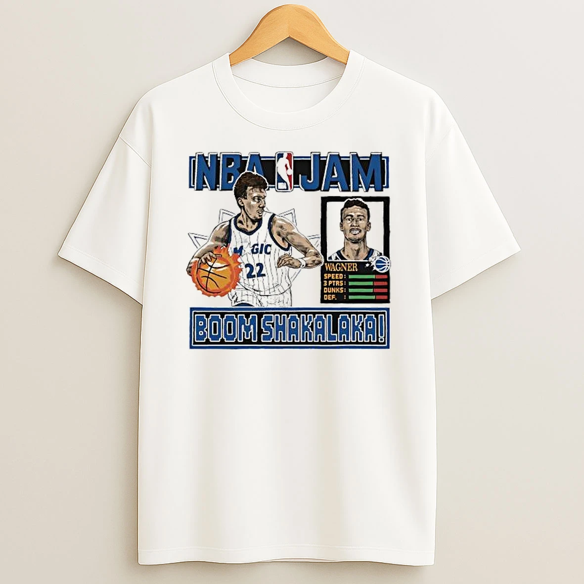 Nba Jam Franz Wagner Orlando Magic Boom Shakalaka T Shirt