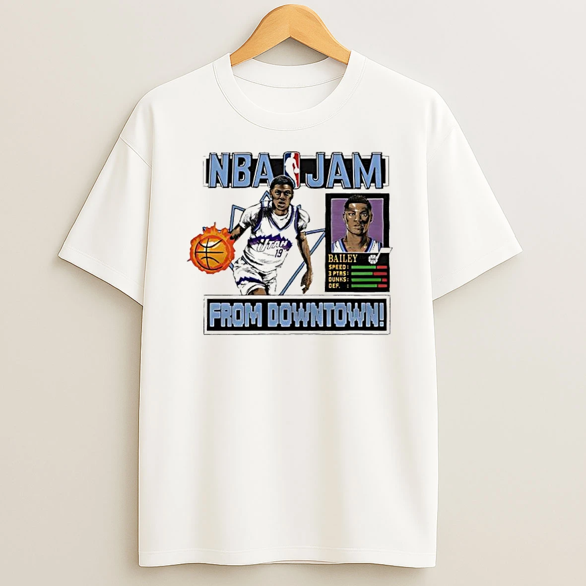 Nba Jam Jazz Ace Bailey From Downtown T Shirt