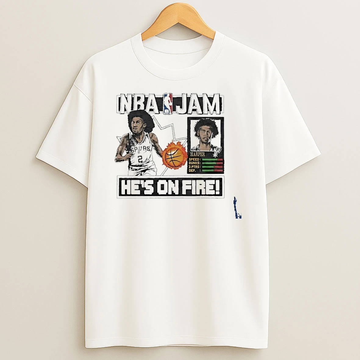 Nba Jam San Antonio Spurs Dylan Harper T Shirt