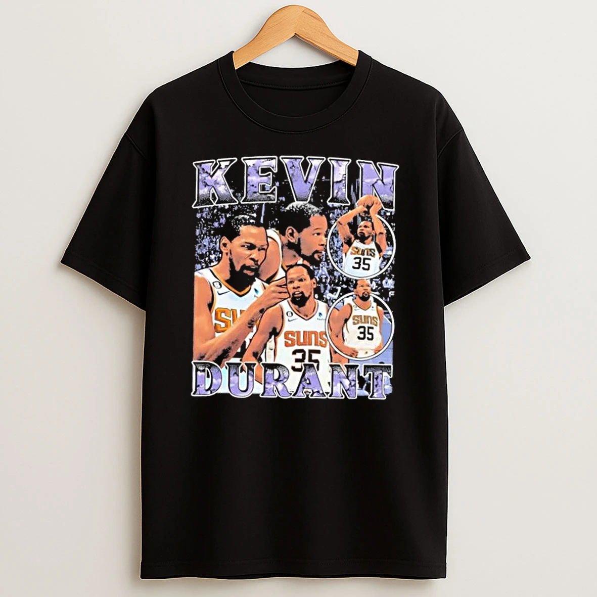 Nba Phoenix Suns Kevin Durant Vintage Graphic T Shirt