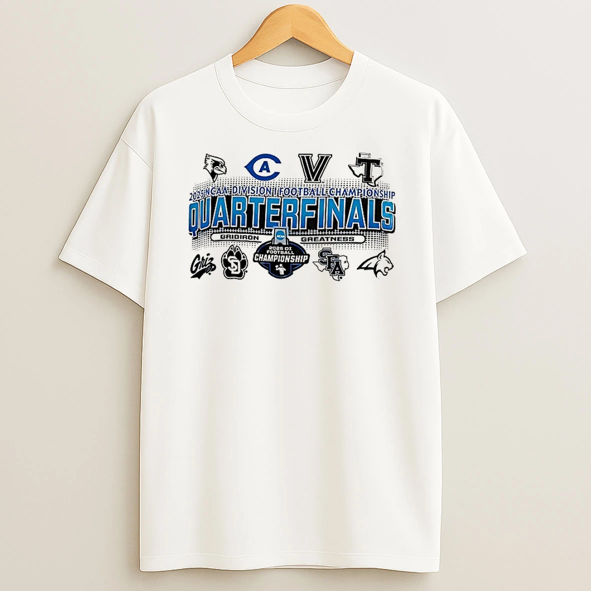 Ncaa Division I Football Championship Quarterfinals Gridiron Greatness Logo T Shirt