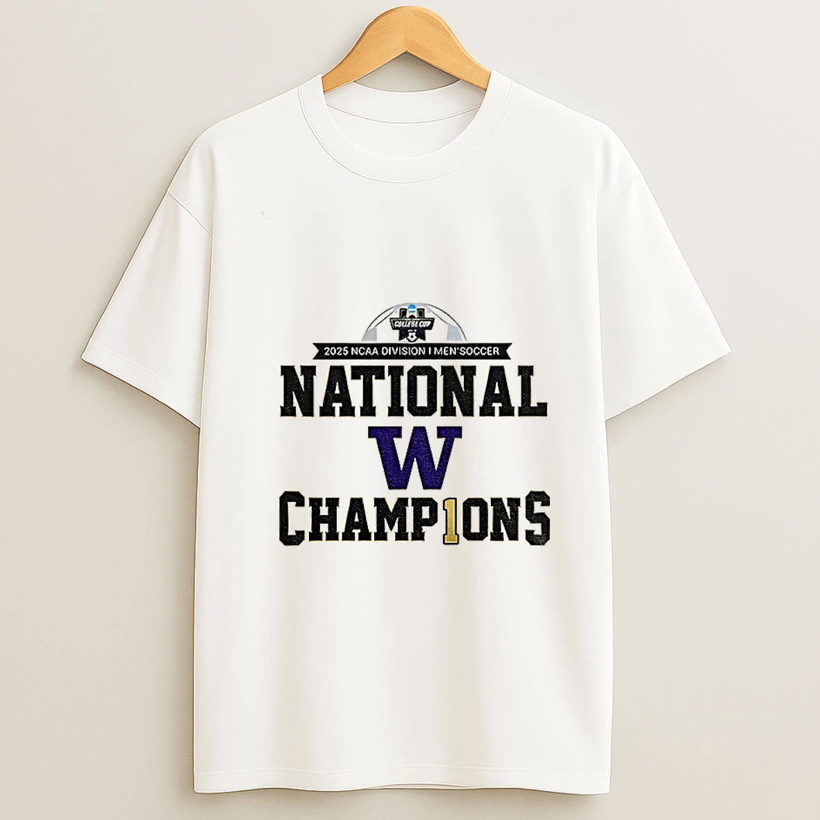 Ncaa Division I Washington Huskies 2025 National Champions Logo T Shirt