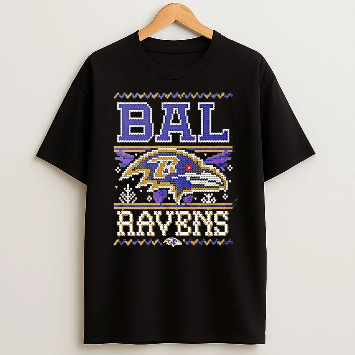 Nfl Baltimore Ravens Holiday Ugly Christmas T Shirt