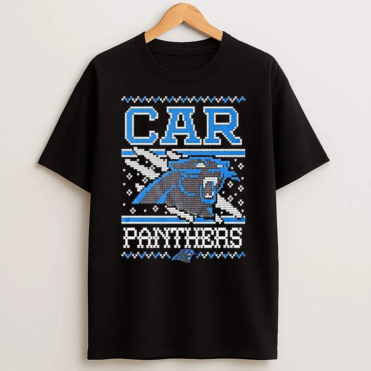 Nfl Carolina Panthers Holiday Ugly Christmas T Shirt