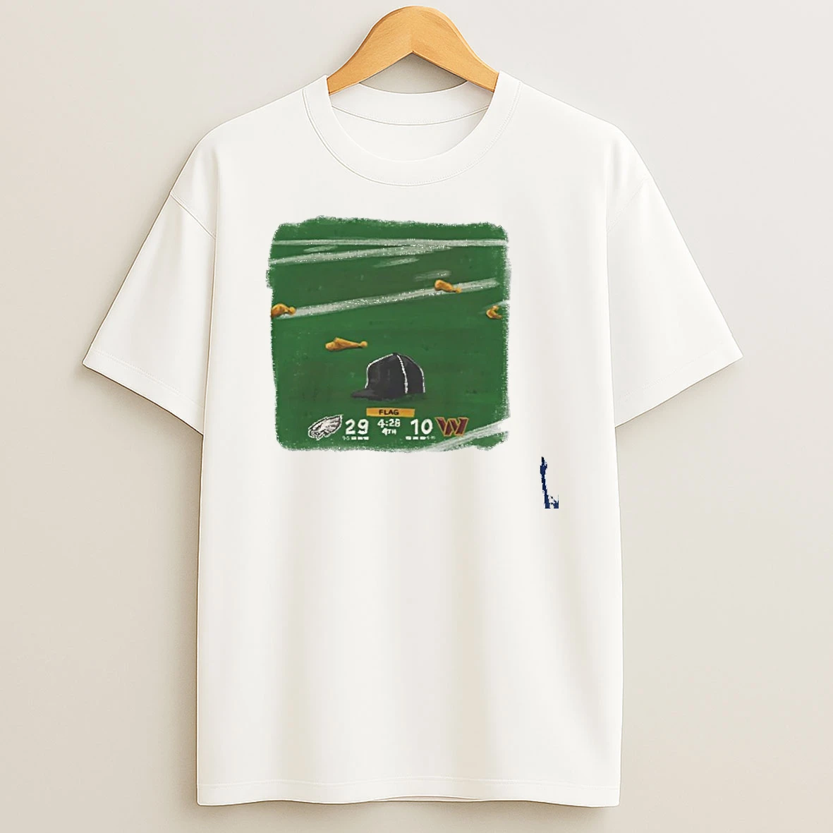 Nfl Eagles Vs Commanders Hat On The Field T Shirt