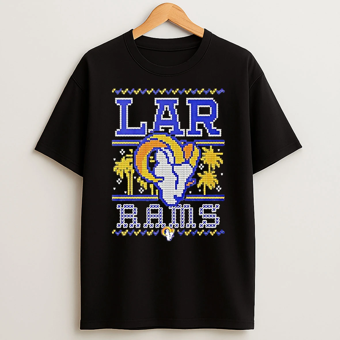 Nfl Los Angeles Rams Holiday Ugly Christmas T Shirt