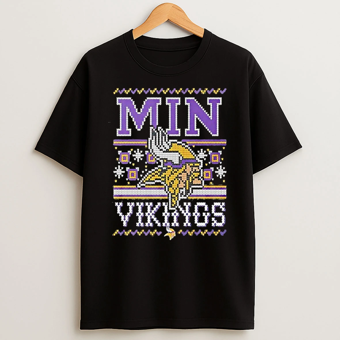 Nfl Minnesota Vikings Holiday Ugly Christmas T Shirt