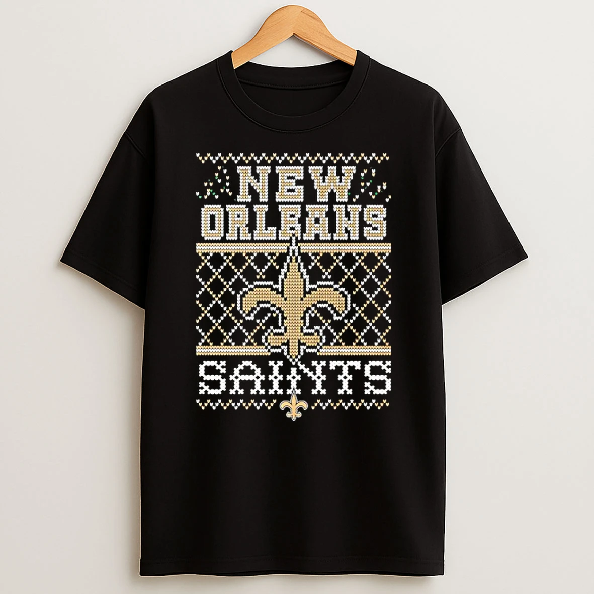Nfl New Orleans Saints Holiday Ugly Christmas T Shirt