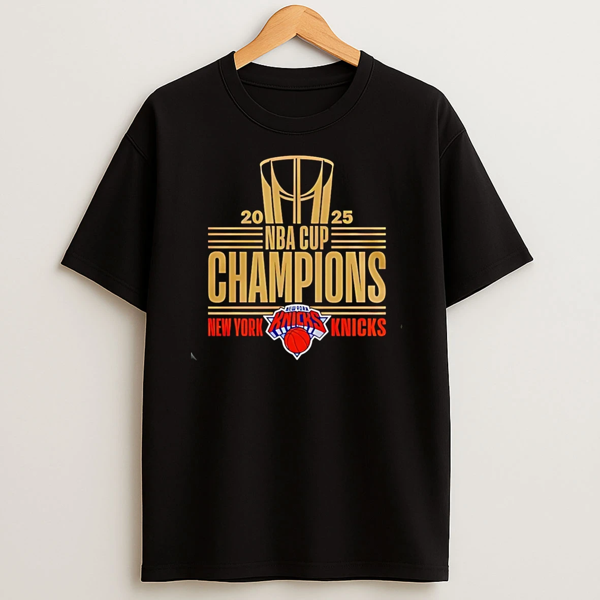 Ny Knicks 2025 Nba Cup Champions T Shirt