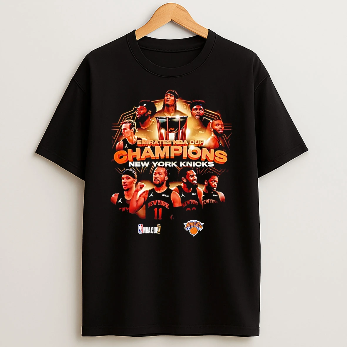 Ny Knicks Emirates Nba Cup Champions 2025 Graphic T Shirt