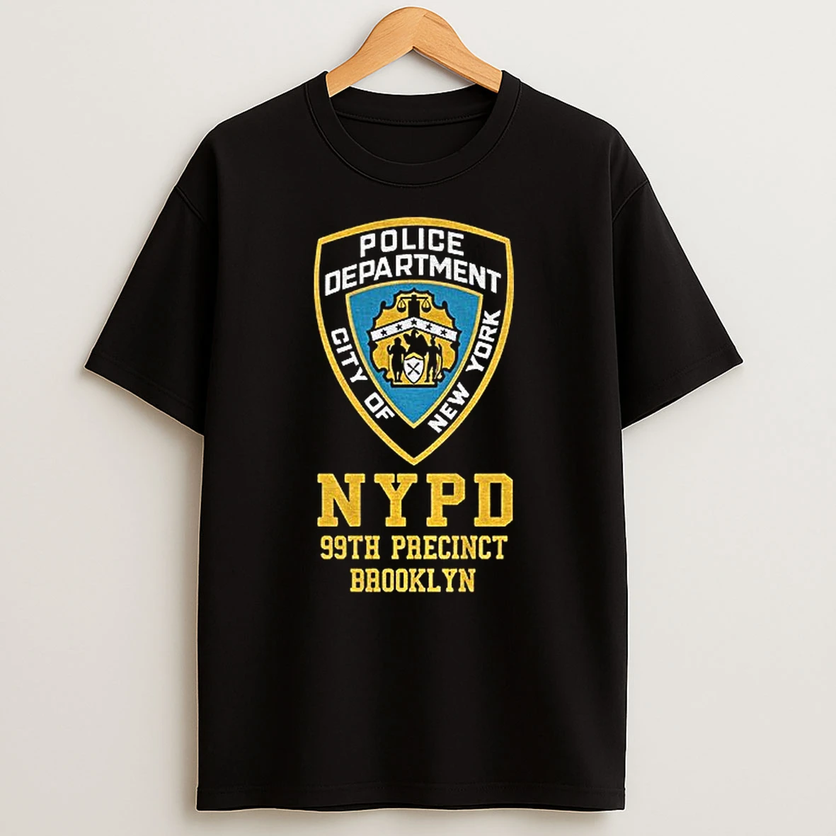 Nypd Police Department City Of New York 99th Precinct Brooklyn Logo T Shirt