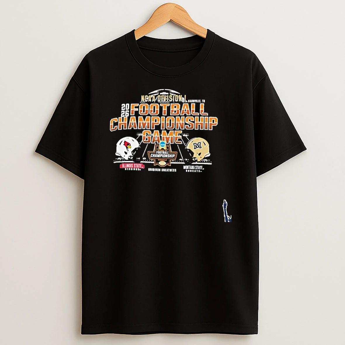 Nashville Tn 2026 Ncaa Di Football Championship Game Illinois State Vs Montana State Matchup T Shirt
