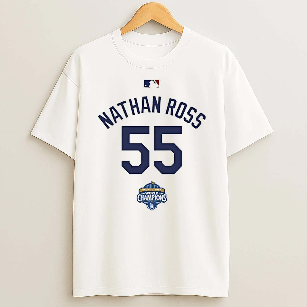 Nathan Ross 55 Back To Back Champs World Champions T Shirt