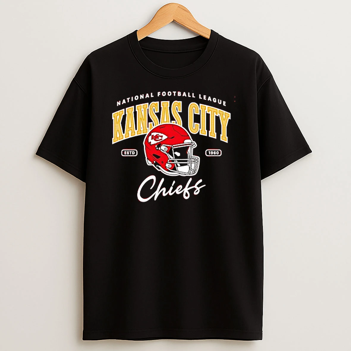 National Football League Kansas City Chiefs Est 1960 Helmet T Shirt