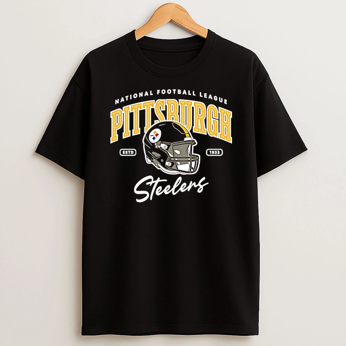 National Football League Pittsburgh Steelers Est 1933 Helmet T Shirt
