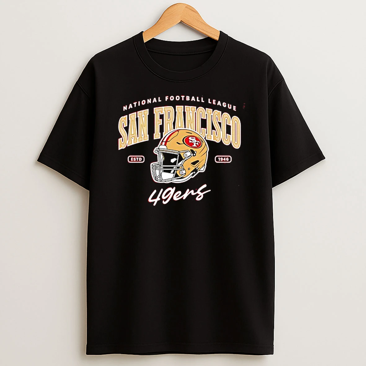 National Football League San Francisco 49ers Est 1946 Helmet T Shirt